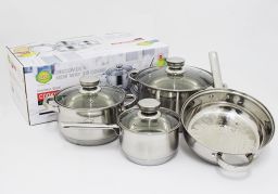 Gitco Steel Cookware Set 7 Pcs set