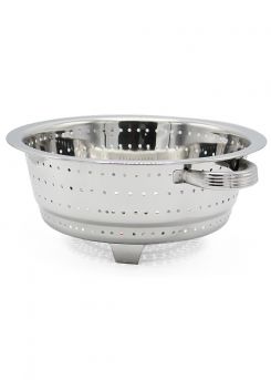 Gitco Steel Deep Colander With Handle & Stand