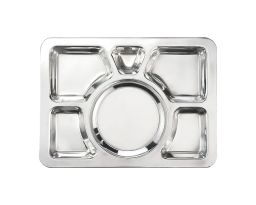 Meals Serving Tray - Square Shape_Stainless Steel