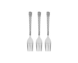 Baby Fork - Silver Check Design