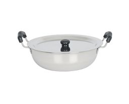Stainless Steel Kadai W/Lid