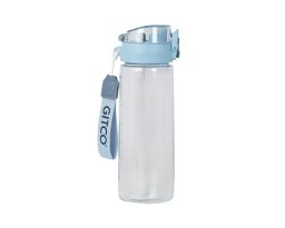 Plastic Water Bottle W/Straw (750 mL)