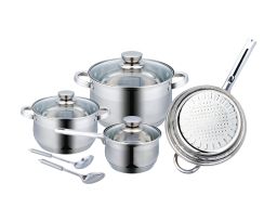 Stainless Steel Cookware Set - 9 PCs