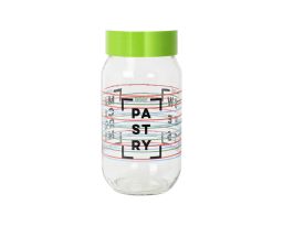 Printed Design Glass Jar
