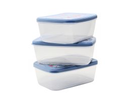 Plastic Kitchen Storage Box - 3 PCs Set (Rectangle Shape)