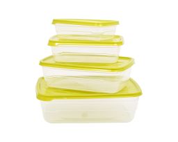 Plastic Solitaire Storage Container - 4 PCs Set (Rectangle Shape)