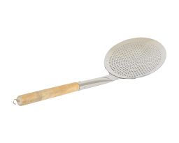 Wood Handle Stainless Steel Skimmer