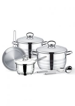 Gitco Cassa SS Cookware 9 Pcs Set TK-CW180